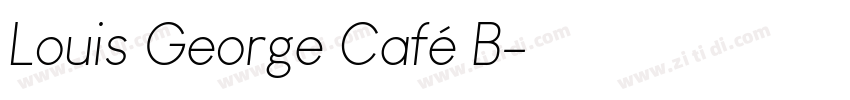 Louis George Café B字体转换